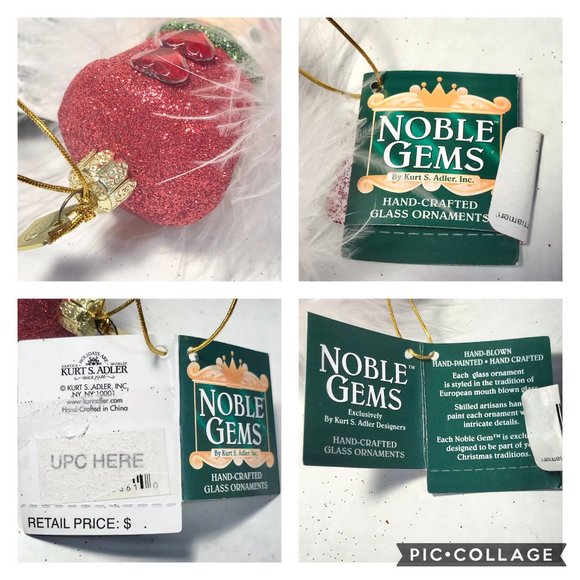 Kurt Adler Glass Nutcracker Toy Soldier Christmas Ornament Noble Gems Hand Blown - Picture 15 of 16